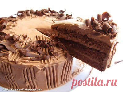 Торт «Шоколадно-масляный» : Торты, пирожные