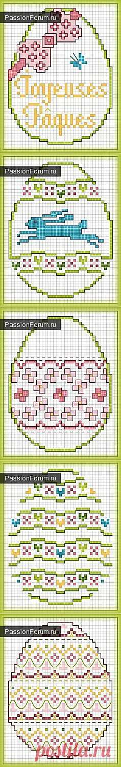 УЗОРЫ ДЛЯ СКАТЕРТЕЙ И САЛФЕТОК. ЧАСТЬ 13 / Вышивка крестиком / PassionForum - мастер-классы по рукоделию