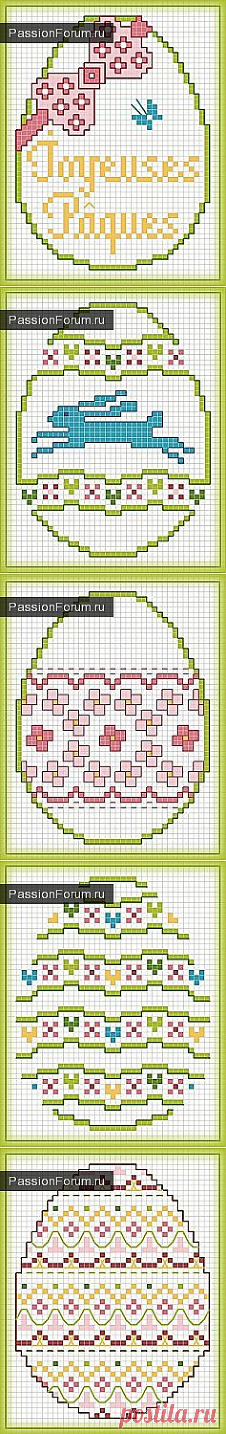 УЗОРЫ ДЛЯ СКАТЕРТЕЙ И САЛФЕТОК. ЧАСТЬ 13 / Вышивка крестиком / PassionForum - мастер-классы по рукоделию