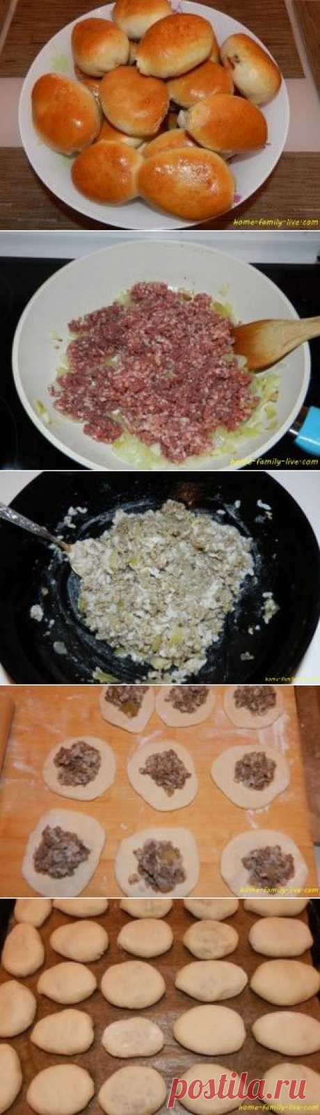 Пирожки с мясом печеные - пошаговый рецепт с фотоКулинарные рецепты