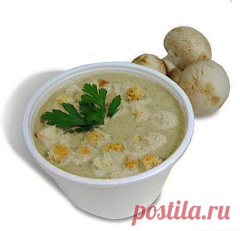 Нежный крем-суп из шампиньонов | Домашняя кулинария