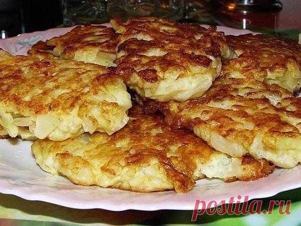 Капустные оладушки на кефире.