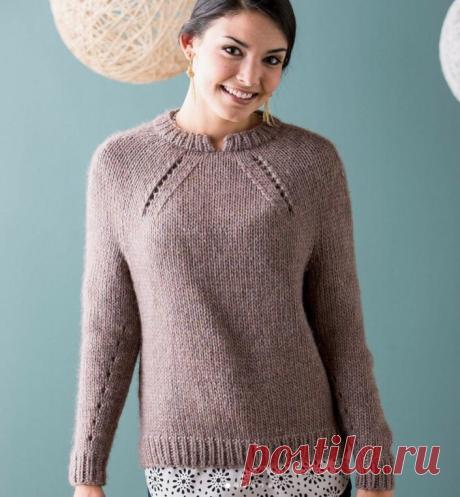 Дизайнерский пуловер реглан