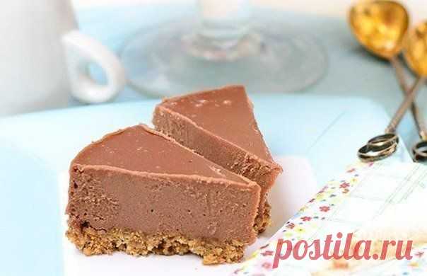 Шоколадный торт с кремом (без духовки)