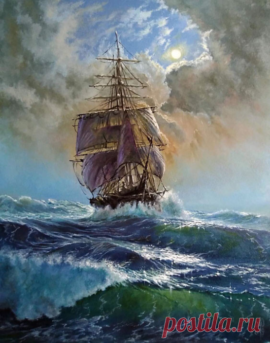Ветер надувает паруса...Польский художник Marek Ruzyk