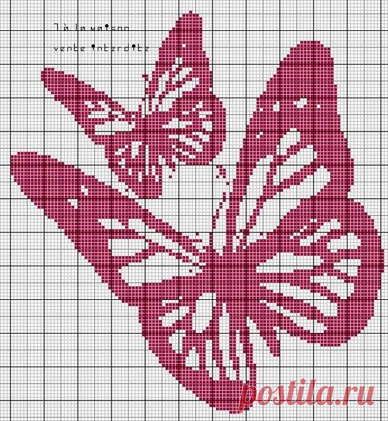 Подборка схем с бабочками для вязания крючком в технике С2С. | Творческая мастерская 