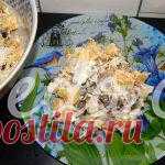 Салат с грибами и картофелем: рецепт с пошаговым фото - Овощные салаты от 1001 ЕДА