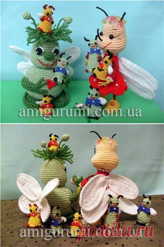 Букашиная семейка — Вязаные игрушки. Амигуруми всех стран, соединяйтесь