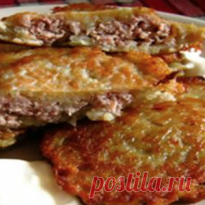 Драники с фаршем — хрустящие с сочной и ароматной начинкой - МирТесен