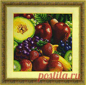 Dome 90601 New Fresh Fruits 1 (вышивание крестом, схема)