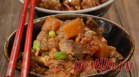 Карри из говядины с тыквой, пошаговый рецепт с фото