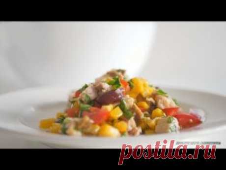 Салат "Пестрый" Простой, вкусный, сытный. Без майонеза
