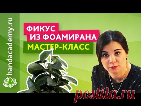 Фикус из фоамирана — мастер-класс (2018)