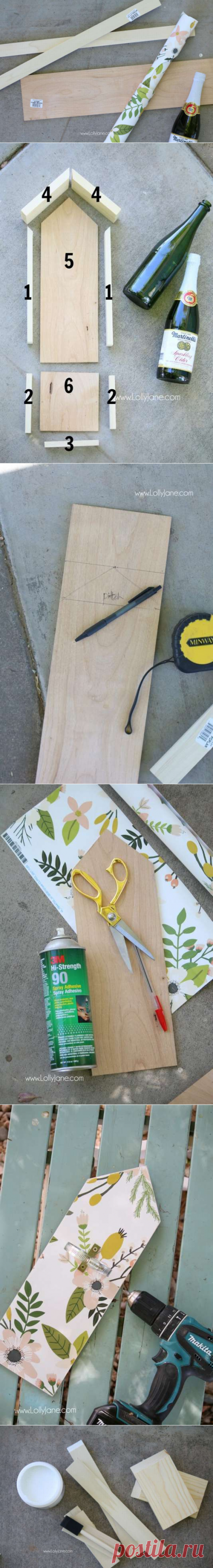 Как сделать кормушку из стеклянной бутылки
