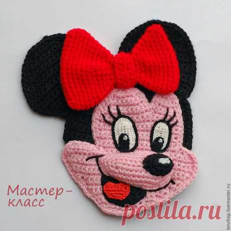 Аппликация минни маус крючком схема