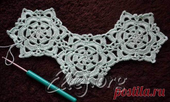 Безотрывный переход к новому мотиву — Crochet by Ellej | Вязание крючком от Елены Кожухарь