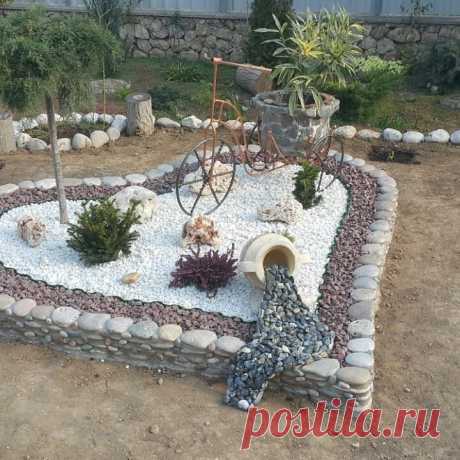 Красивые клумбы из камней: идеи — DIYIdeas