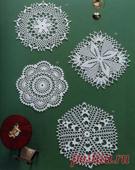 7 небольших и красивых салфеток из журнала Crochet Lace | Natali_crochet | Яндекс Дзен