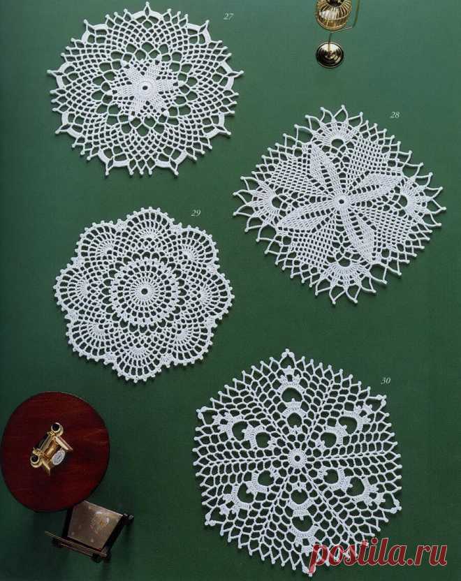 7 небольших и красивых салфеток из журнала Crochet Lace | Natali_crochet | Яндекс Дзен