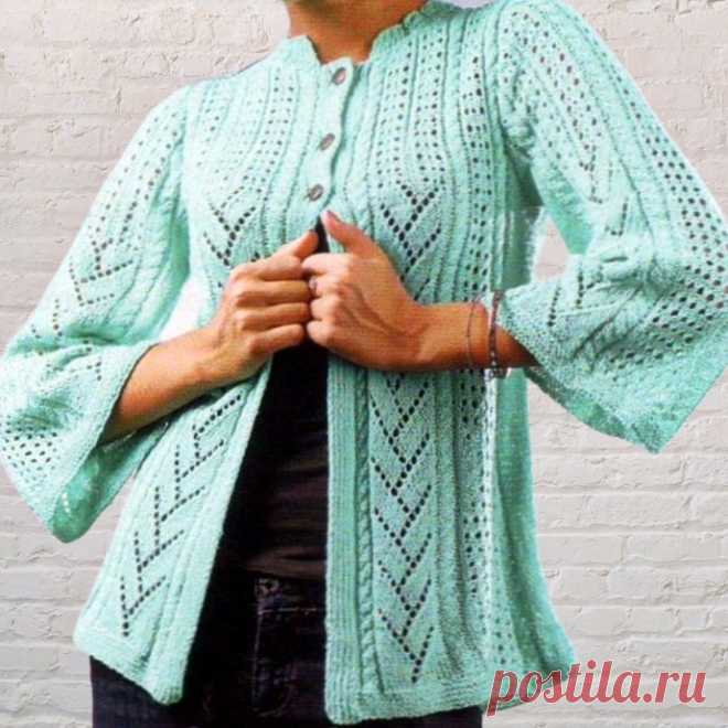 Мятный жакет