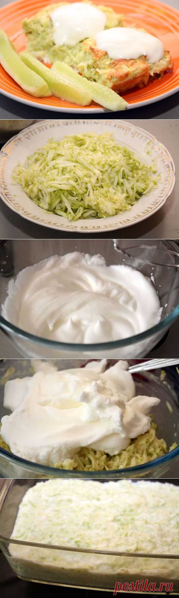 Легкое и нежное блюдо. Золотистый кабачковый пудинг — Вкусные рецепты