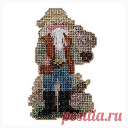 Ornament Kit: Kiwi Santa de Mill Hill - Natale - Kit punto de cruz Kit - Casa Cenina