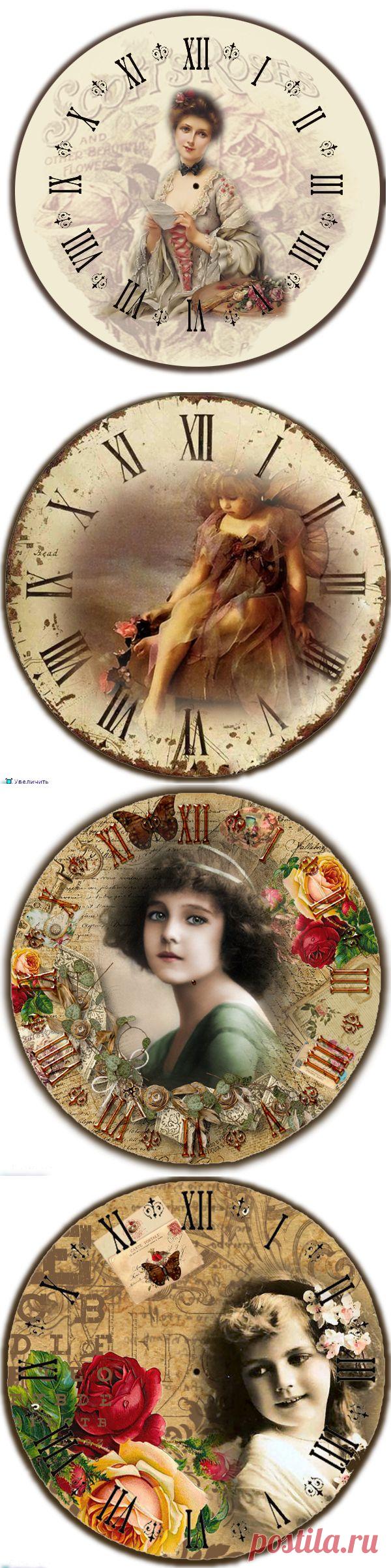 Винтажные картинки для часиков.