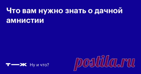 Дачная амнистия в 2019 году: что нужно знать Обзор изменений в законах о домах и участках