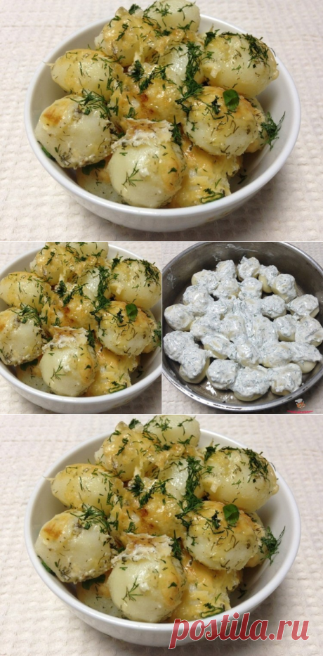 Картофель в сметане в духовке. Вкусно и просто!