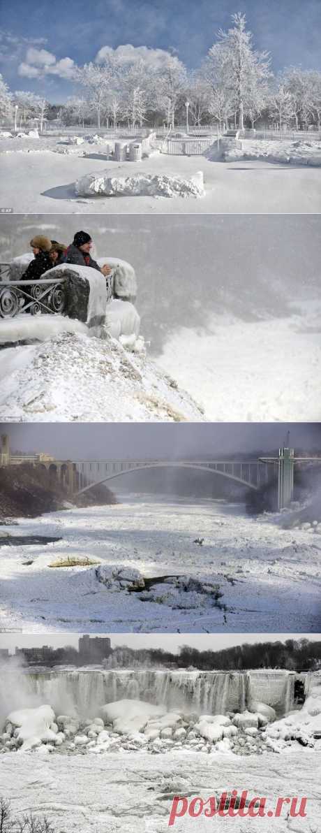 (+1) тема - Замерз Ниагарский водопад. Фото | ТУРИЗМ И ОТДЫХ