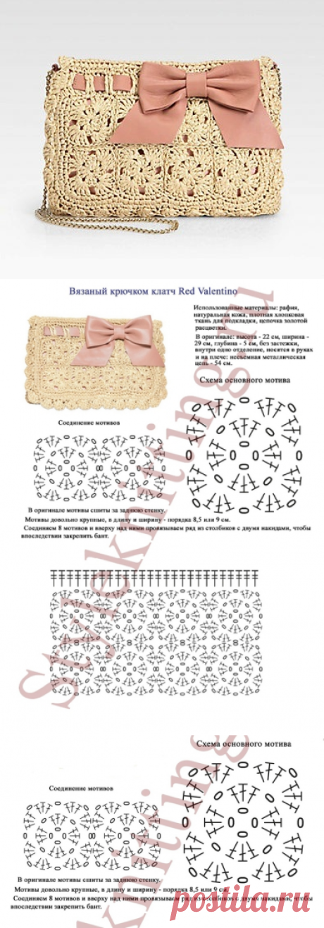 Вязаный крючком клатч Red Valentino