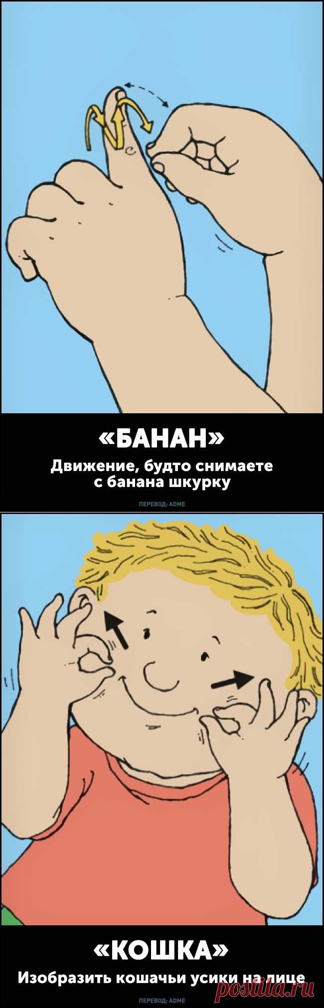 Язык жестов для малышей, которые еще не умеют говорить