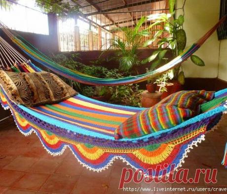 ВЯЗАНЫЙ ГАМАК