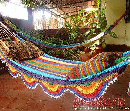 ВЯЗАНЫЙ ГАМАК