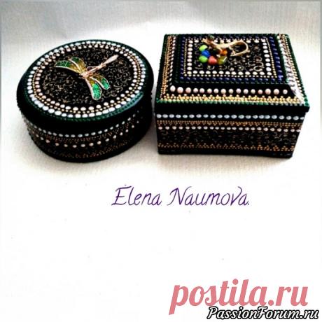 "Стрекоза и Ящерица" Две шкатулочки. - запись пользователя Бабка-Ёжка (ЕЛЕНА) в сообществе Декупаж в категории Декупаж. Работы пользователей
