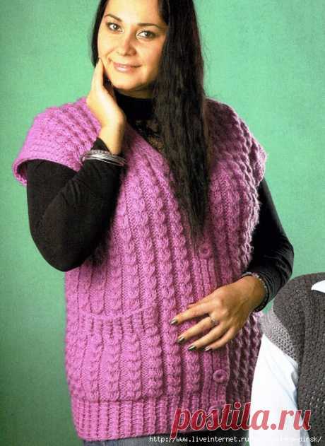 Жилет с косами