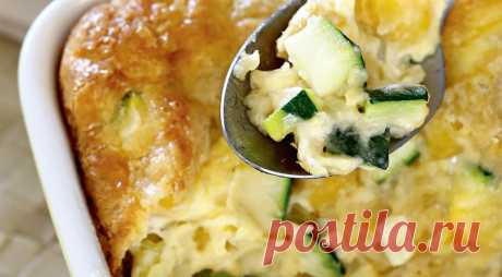 Пудинг с кукурузой и цукини