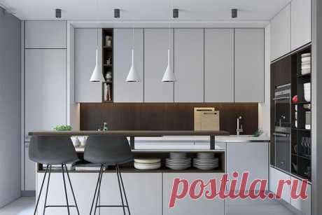 Кухня до потолка – плюсы и минусы решения, 5 примеров дизайна | Рекомендательная система Пульс Mail.ru