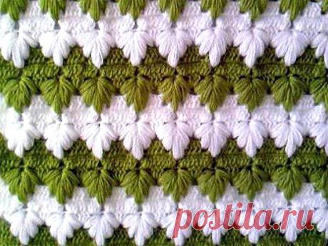 Узор Гусиные лапки крючком мастер класс. Схема узора гусиные лапки |