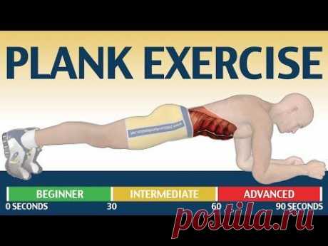 Как накачать пресс: Plank - YouTube
