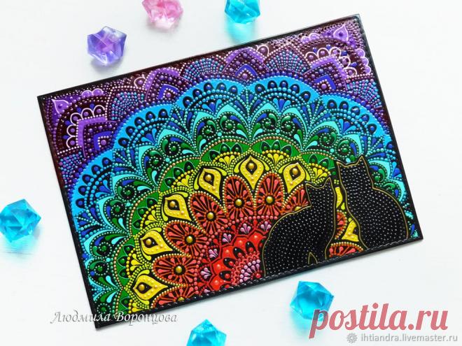 Мастер-класс: Украшаем обложку для паспорта яркой росписью – Ярмарка Мастеров