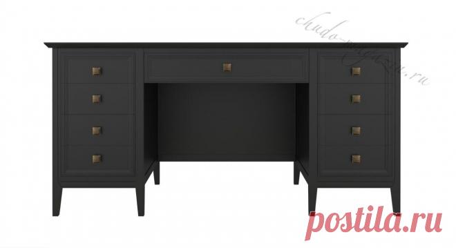 Двухтумбовый письменный стол из массива дерева купить по цене 91 440 руб. в Москве — интернет магазин chudo-magazin.ru