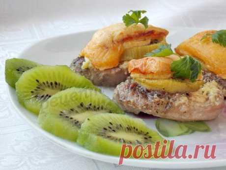 Мясо с киви в духовке