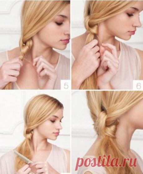 Хвост с двойным узлом: пошаговый мастер-класс