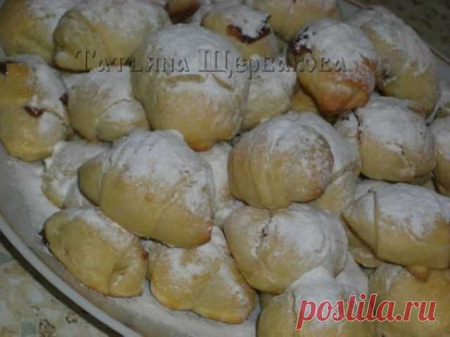Рогалики пышные на дрожжевом тесте