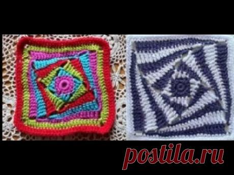 ⭐Самые Красивые Квадратные мотивы со схемами - Вязание крючком