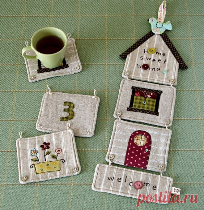 Шитье для кухни - подставки под горячее.