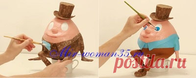 Поделки из картона своими руками. Сувенирная игрушка Шалтай Болтай