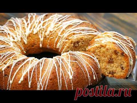 ЛУЧШЕ СРАЗУ ДВЕ ПОРЦИИ! ПОТРЯСАЮЩЕ ВКУСНЫЙ ОРЕХОВЫЙ КЕКС Рецепт Выпечка | Кулинарим с Таней