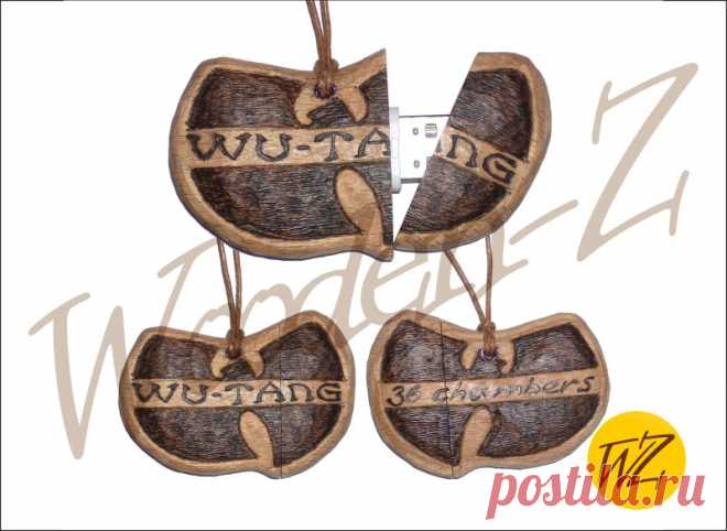 WU-TANG FLASH. Материал: бук. Декорация: пирография
